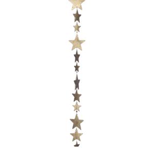 Weihnachtsgirlande Black Box Sterne Golden (3 X 3 X 185 Cm)