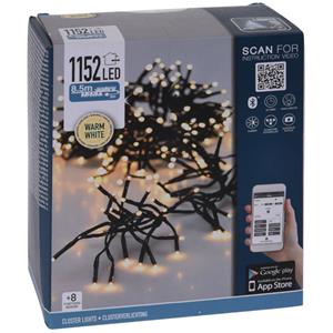 Kerst Microcluster - 1152 Led - Warm Wit - Bedienbaar Met App - 11,4 Meter