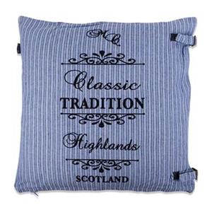 In The Mood sierkussen Tradition Stripe - faded blue - 50x50 cm