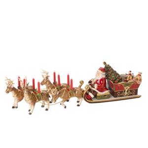 Villeroy & Boch Christmas Toys Memory Santa's Schlittenfahrt mit Spieluhr 'Santa Claus is coming to town' 6 tlg.