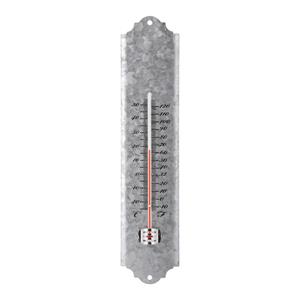 Esschert Design Buiten thermometer oud zink 30 cm -