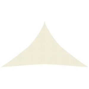 vidaXL Sonnensegel 160 g/m² Creme 3,5x3,5x4,9 m HDPE 