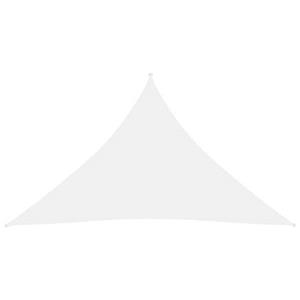 vidaXL Sonnensegel Oxford-Gewebe Dreieckig 3,5x3,5x4,9 m Weiß 