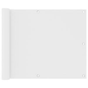 VidaXL Balkonscherm 75x600 cm oxford stof wit