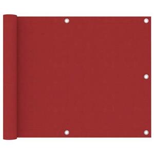 VidaXL Balkonscherm 75x600 cm oxford stof rood