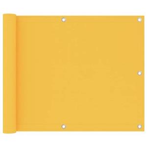 VidaXL Balkonscherm 75x600 cm oxford stof geel