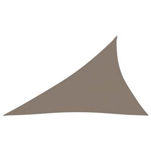 vidaXL Sonnensegel Oxford-Gewebe Dreieckig 4x5x6,4 m Taupe 