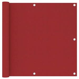 VidaXL Balkonscherm 90x600 cm oxford stof rood