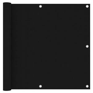 VidaXL Balkonscherm 90x400 cm oxford stof zwart