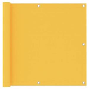 VidaXL Balkonscherm 90x600 cm oxford stof geel