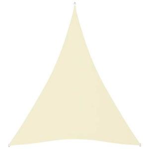 VidaXL Zonnescherm driehoekig 4x5x5 m oxford stof crèmekleurig