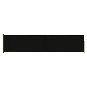 VidaXL Tuinscherm uittrekbaar 140x600 cm zwart
