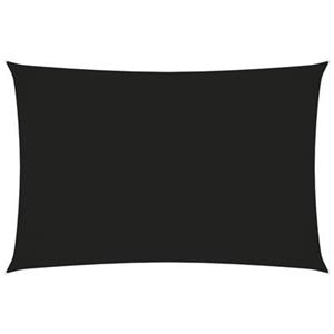VidaXL Zonnescherm rechthoekig 2x4 m oxford stof zwart