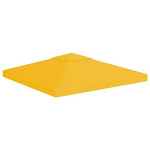 VidaXL Prieeldak 2-laags 310 g/m² 3x3 m geel
