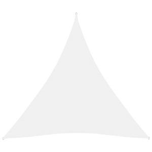 vidaxl Zonnescherm driehoekig 5x5x5 m oxford stof wit