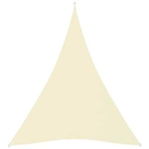VidaXL Zonnescherm driehoekig 5x6x6 m oxford stof crèmekleurig