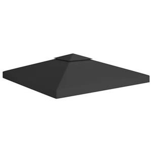 VidaXL Prieeldak 2-laags 310 g/m² 3x3 m zwart