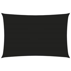 vidaxl Zonnescherm rechthoekig 4x6 m oxford stof zwart