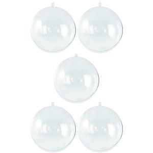 25x Transparante hobby/DIY kerstballen 5 cm -