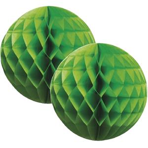 4x Papieren kerstballen groen 10 cm kerstversiering -