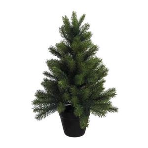 Creativ deco Künstlicher Weihnachtsbaum "Weihnachtsdeko aussen, künstlicher Christbaum, Tannenbaum", mit schwarzem Kunststoff-Topf