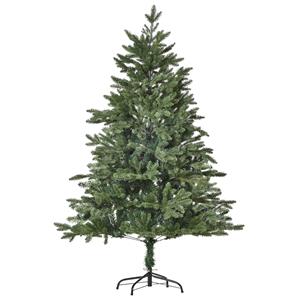 HOMCOM künstlicher Weihnachtsbaum 1,5 m Christbaum Tannenbaum PVC PE Metall Grün Ø105 x 150 cm