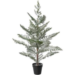 Creativ deco Künstlicher Weihnachtsbaum "Weihnachtsdeko, künstlicher Christbaum, Tannenbaum", Im Topf; Beschneite Optik
