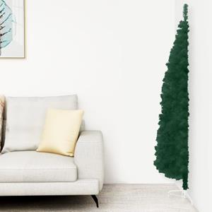 VIDAXL kunstkerstboom half met standaard 120cm groen