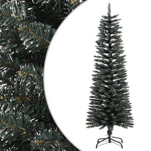 VIDAXL kunstkerstboom smal met standaard 120cm PVC groen