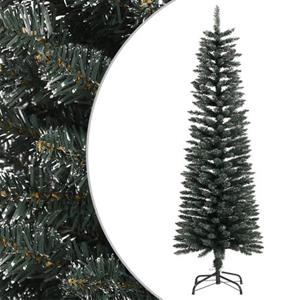 VIDAXL kunstkerstboom smal met standaard 150cm PVC groen