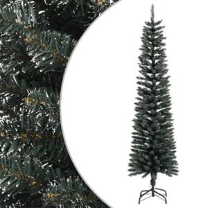 VIDAXL kunstkerstboom smal met standaard 180cm PVC groen