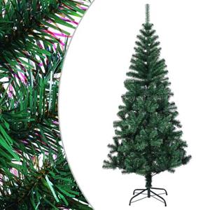 vidaXL Künstlicher Weihnachtsbaum Schillernde Spitzen Grün 210 cm PVC 