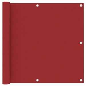VidaXL Balkonscherm 90x400 cm oxford stof rood