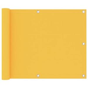 VidaXL Balkonscherm 75x500 cm oxford stof geel