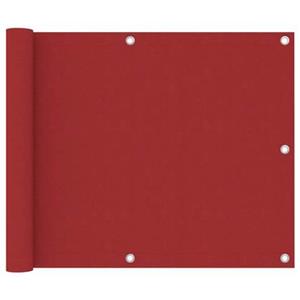 VidaXL Balkonscherm 75x500 cm oxford stof rood
