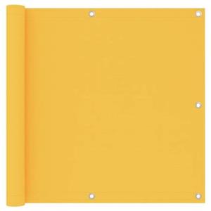 VidaXL Balkonscherm 90x400 cm oxford stof geel