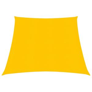 VidaXL Zonnezeil 160 g/m² 3/4x3 m HDPE geel