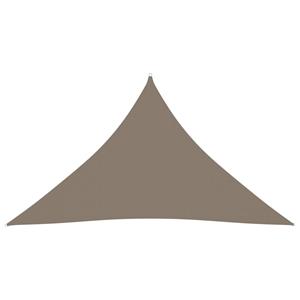 vidaXL Sonnensegel Oxford-Gewebe Dreieckig 3,5x3,5x4,9 m Taupe 