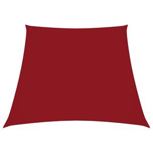 VidaXL Zonnezeil trapezium 2/4x3 m oxford stof rood