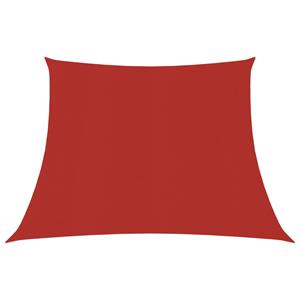 VidaXL Zonnezeil 160 g/m² 4/5x3 m HDPE rood