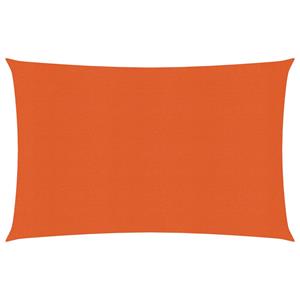 vidaXL Sonnensegel 160 g/m² Orange 3,5x4,5 m HDPE 