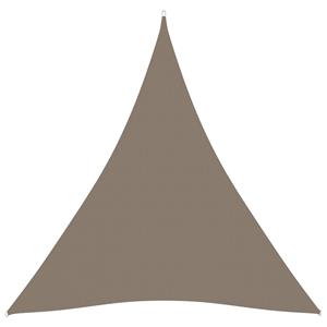 VidaXL Zonnescherm driehoekig 5x5x5 m oxford stof taupe