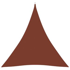 VidaXL Zonnescherm driehoekig 3x3x3 m oxford stof terracottakleurig