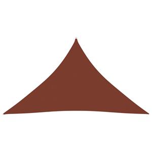 VidaXL Zonnescherm driehoekig 3x3x4,24 m oxford stof terracottakleurig