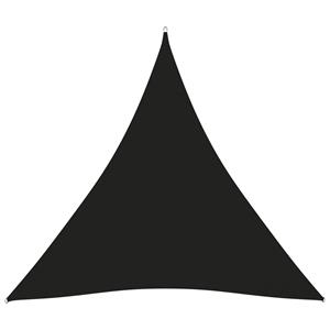 VidaXL Zonnescherm driehoekig 3,6x3,6x3,6 m oxford stof zwart