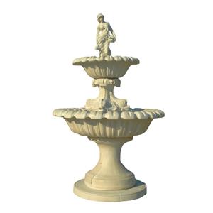 Gartentraum.de Steinguss Brunnen für den Garten mit Frauenskulptur im griechischen Design - Marinella / Olimpia