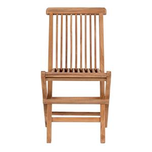 4Home Outdoor Stühle für Kinder aus Teak Massivholz 33 cm Sitzhöhe (2er Set)
