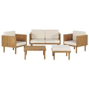 Beliani BARATTI Sofa set met tafel 65x76x122