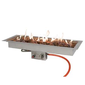 EasyFires inbouwbrander rechthoek 76x26 cm RVS