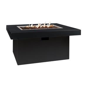 EasyFires Vuurtafel Milano 120x80xH53 cm zwart - zwart